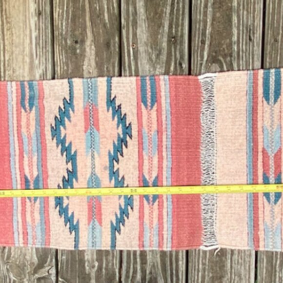 Southwestern Native Table Runner Center Rug Ethnic Aztec Indian Western 64 x 14" - Picture 8 of 12